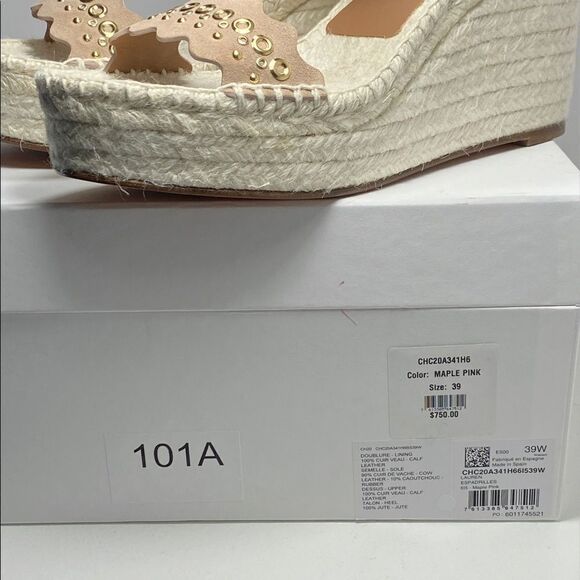 Chloe suede Espadrille Platform Wedge Sandals - Picture 10 of 10